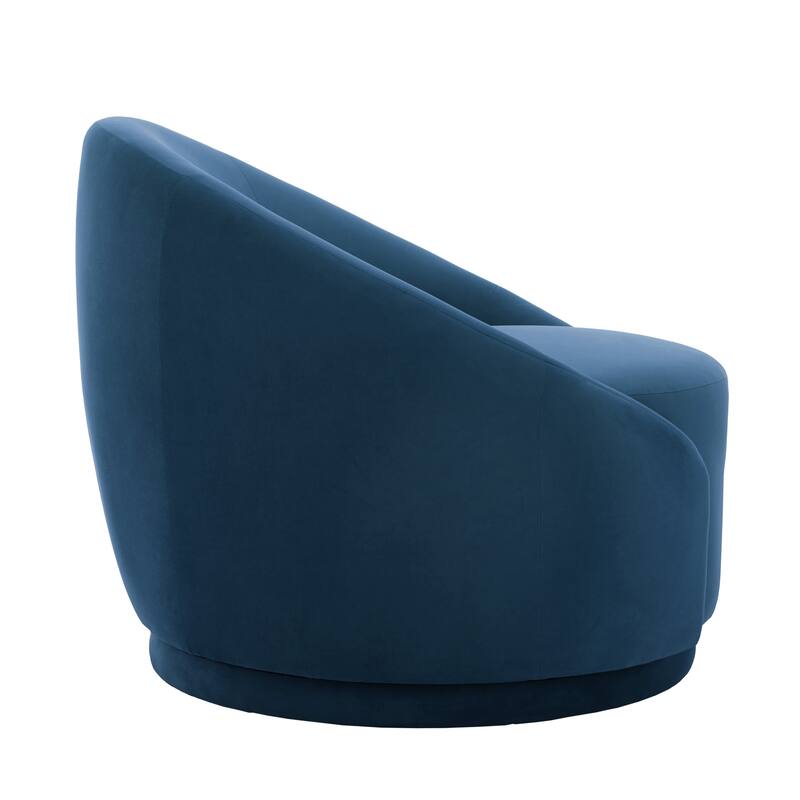 34" Wide 2 Set Velvet/ Boucle Barrel Swivel Chair