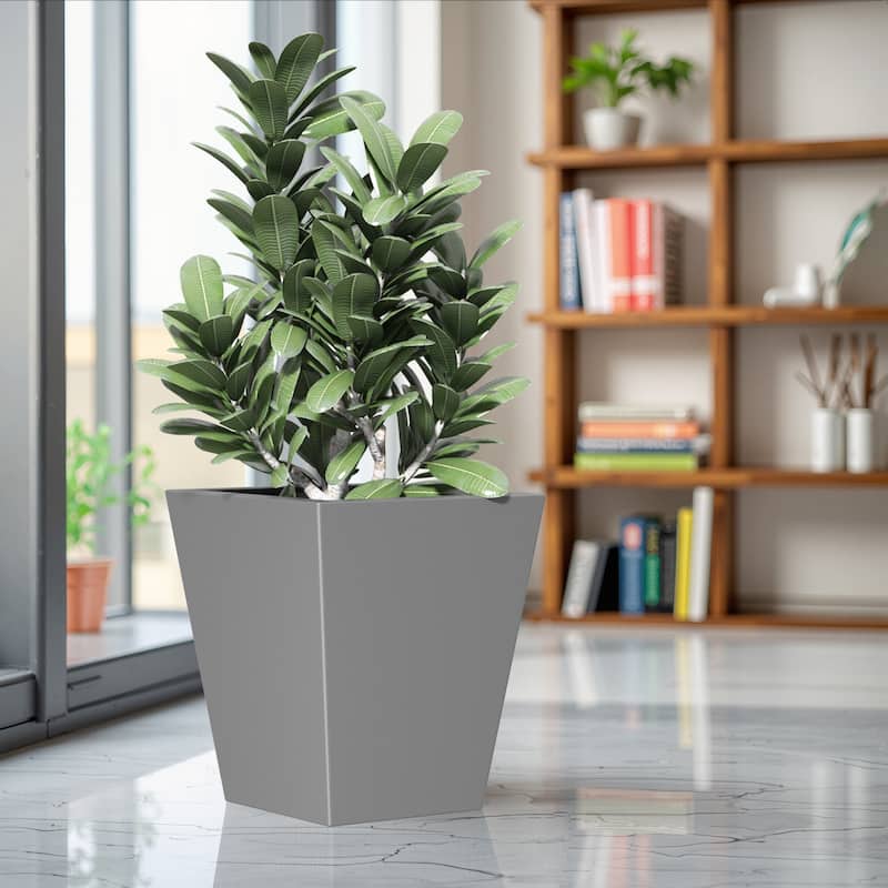 Handmade Tall Tapered Planter with Drainage, Perfect for Large Plants