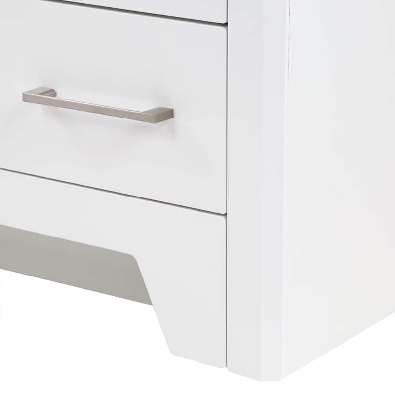 Spring Mill Cabinets Salil 48.5" Bathroom Vanity With Cabinet, 4 Drawers, and White Sink Top