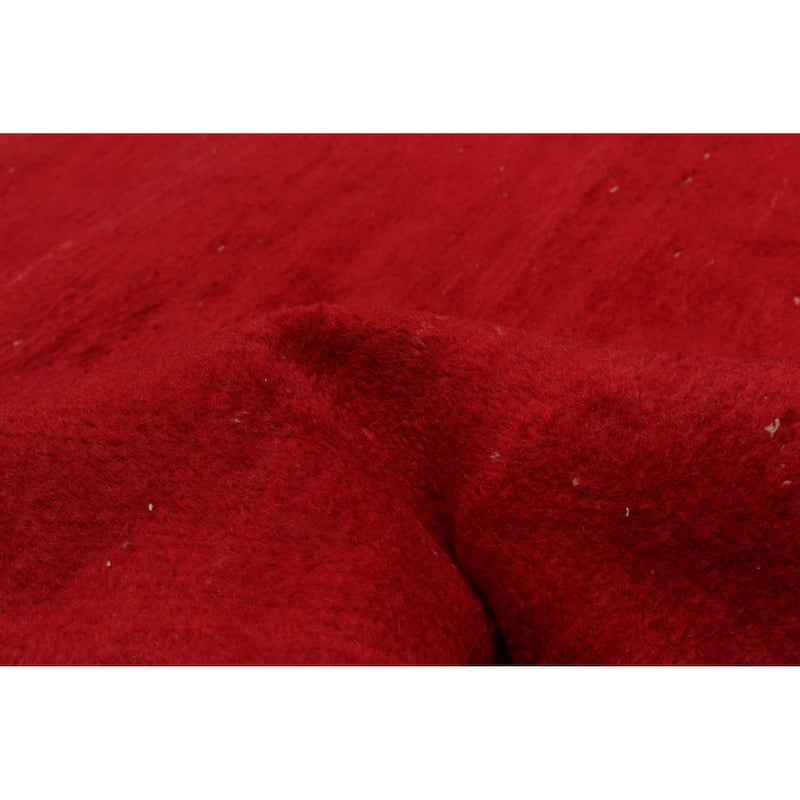 ECARPETGALLERY Hand-knotted Color Transition Red Wool Rug - 5'5 x 8'10