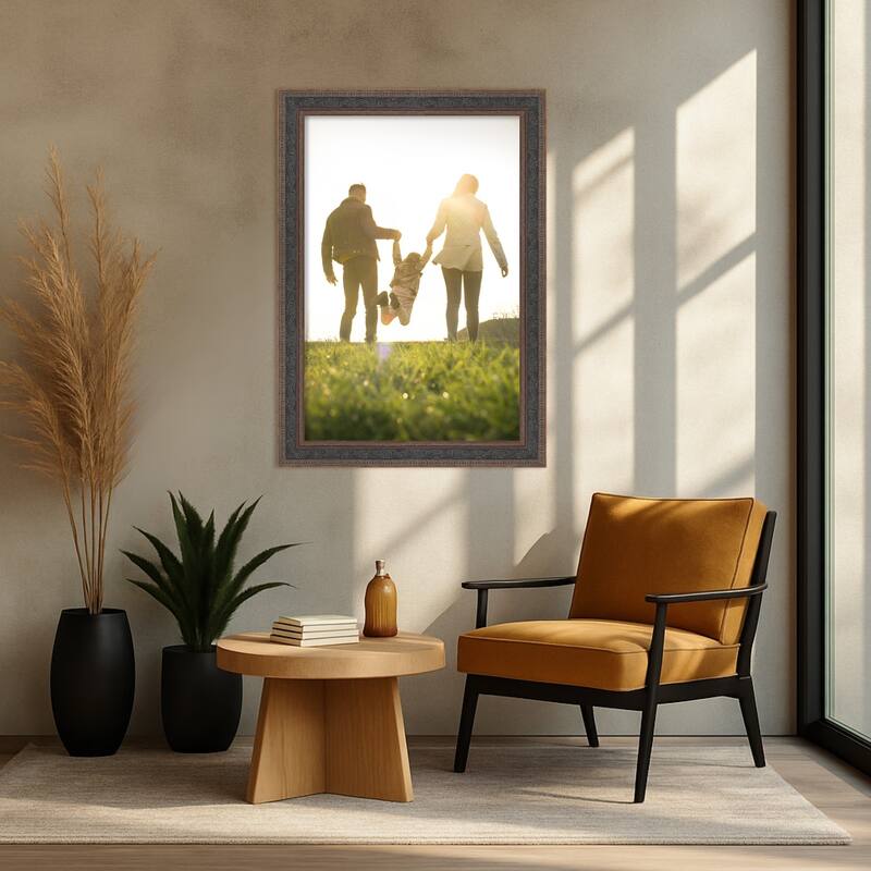 Attic Aged Picture Frame, Photo Frame