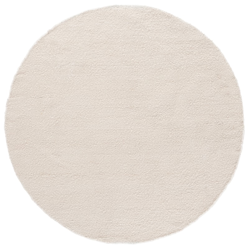 SAFAVIEH Hand-Loomed Renewal Annekathe Modern & Contemporary Rug - 6' Round - Ivory