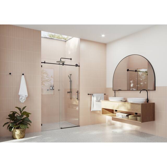 Glass Warehouse 44 in. - 48 in. x 78 in. Frameless Sliding Shower Door