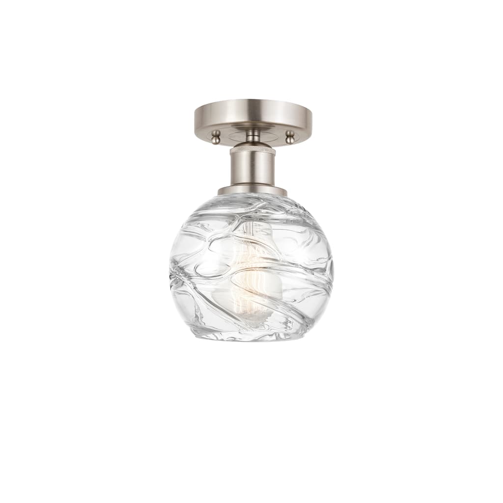 Innovations Lighting Edison Athens Deco Swirl - 1 Light 6" Semi-Flush Mount