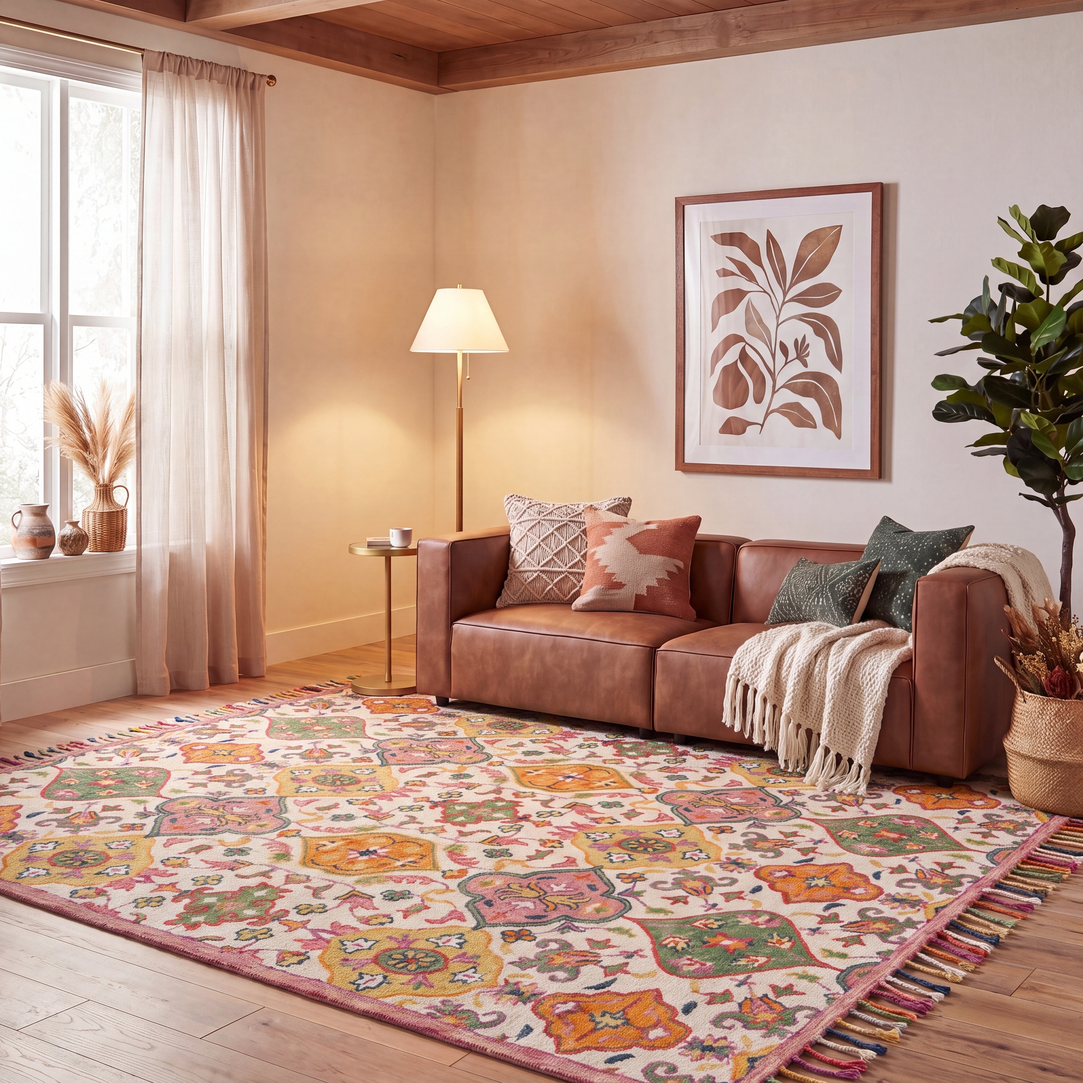 SAFAVIEH Handmade Blossom Amke Modern Floral Wool Rug