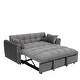 preview thumbnail 8 of 28, 64.96" Velvet Convertible Sofa Bed with Storage Pocket