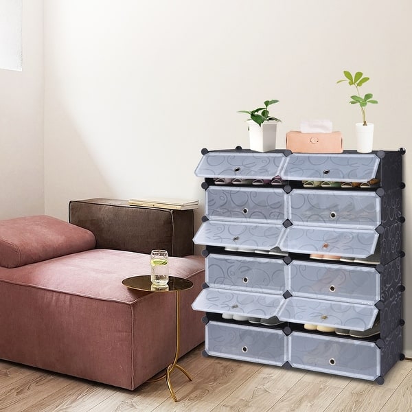 https://ak1.ostkcdn.com/images/products/is/images/direct/4158e349872effaaf179e4765b446966913ddd4f/12-Cube-Shoe-Rack-Plastic-Storage-Organizer-closet-cabinet-with-Doors.jpg?impolicy=medium