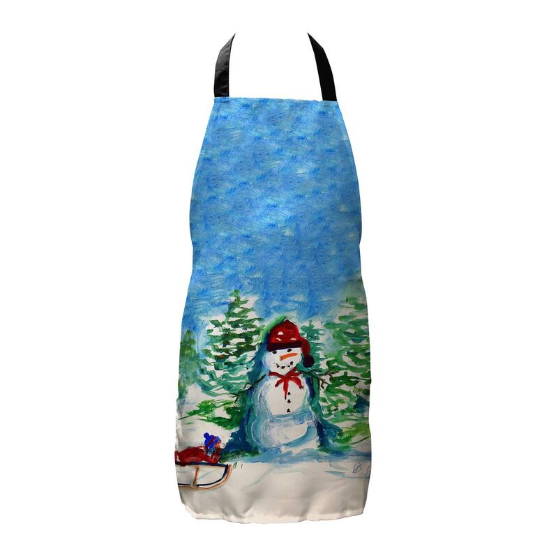 Snowman & Sled Apron - 24x28