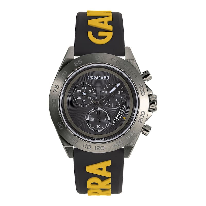 Ferragamo Urban Chrono Silicone Watch - Stainless Steel