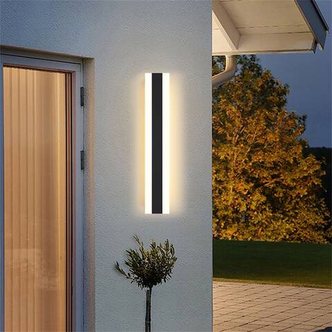 30cm Wall Sconce Plug in Modern LED Acrylic Line Design Wall Sconces - 11.81*3.15inch