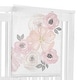preview thumbnail 3 of 4, Watercolor Floral Collection Girl Baby Monthly Milestone Blanket - Blush Pink, Grey and White Boho Shabby Chic Rose Flower