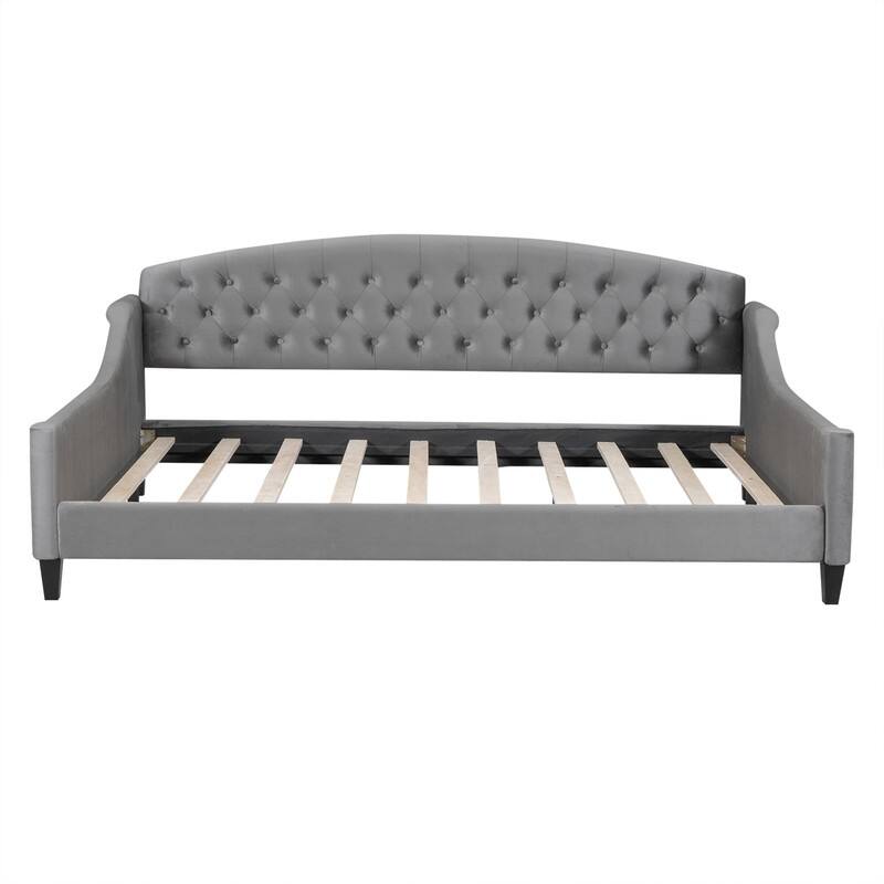 Modern Luxury Tufted Button Full Size Upholstered Daybed