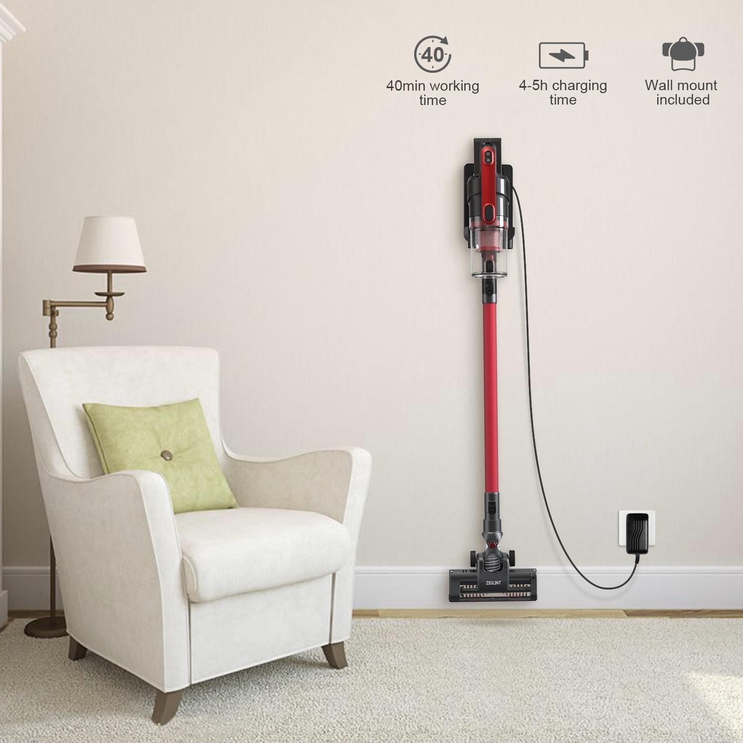 ZIGLINT Cordless Handheld Vacuum Cleaner 9 KPa Powerful Suction with  Lightweight design - Bed Bath & Beyond - 30404409