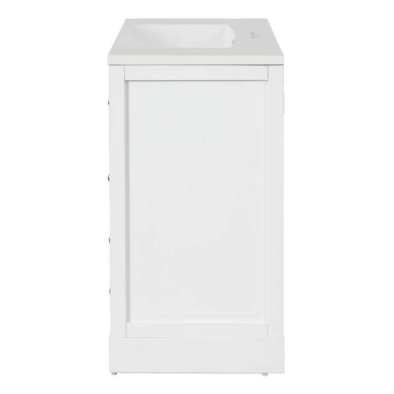 36-inch Bathroom Vanity with Sink, Solid Wood Freestanding Bathroom Vanities