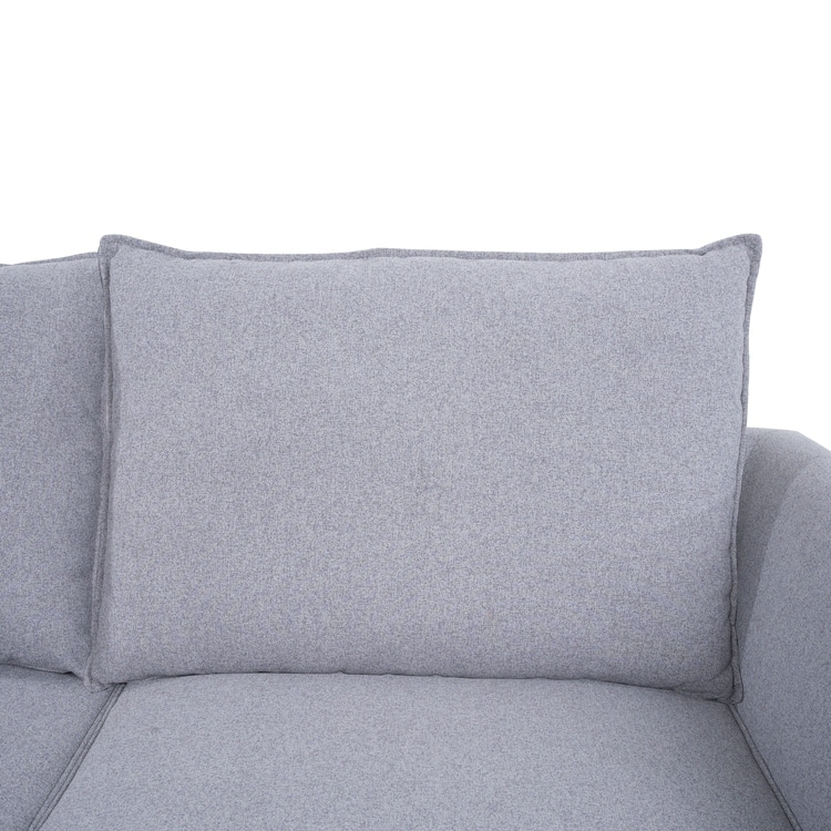 Modular 3 Piece Sofa with Soft Comfortable Seating Linen Sofa Couch with Sturdy Wooden Frame Ideal for Small Spaces