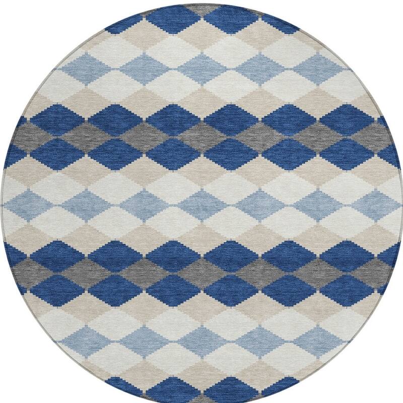 HomeRoots Geometric Transitional Rectangle Outdoor Rug