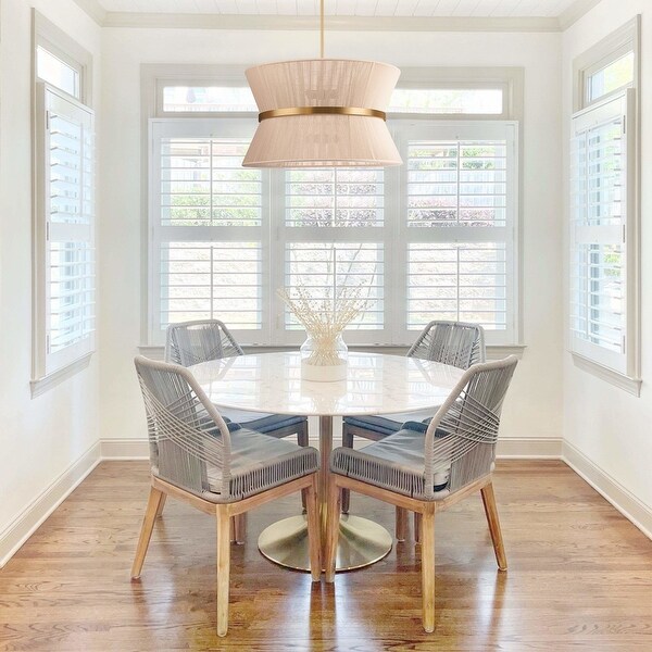 Round rope chandelier cheap
