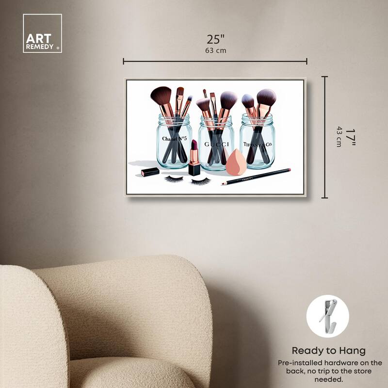 Glamour Glassware Canvas by Art Remedy