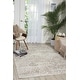 preview thumbnail 48 of 53, Nourison Damask Distressed Contemporary Area Rug 5' x 7' - Ivory - Runner/Rectangle