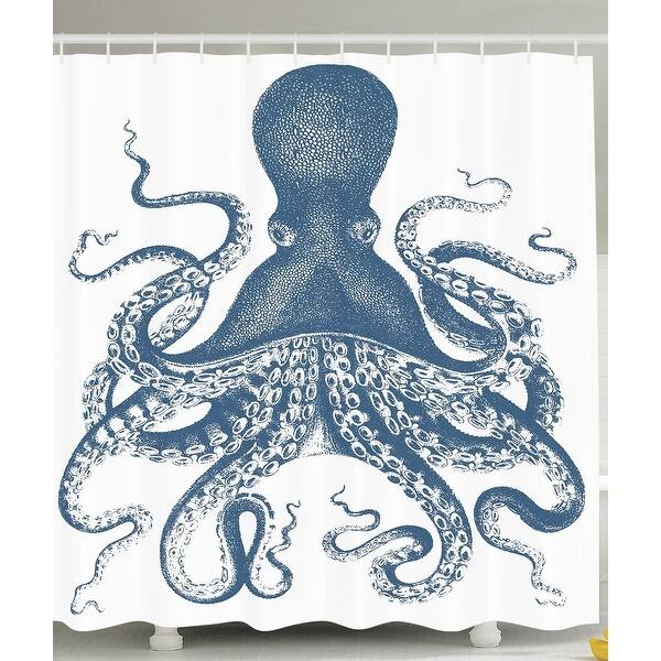 Shop Kraken Shower Curtain Octopus Decor By For Baby Fabric Bathroom Set Overstock 22822386