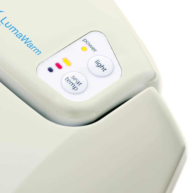 Brondell LumaWarm Heated Nightlight Round Biscuit Toilet Seat - Beige