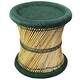 preview thumbnail 29 of 76, Natural Geo Moray Decorative Handwoven Jute Accent Stool Green