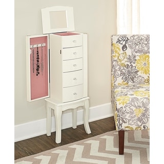White standing jewelry box hot sale