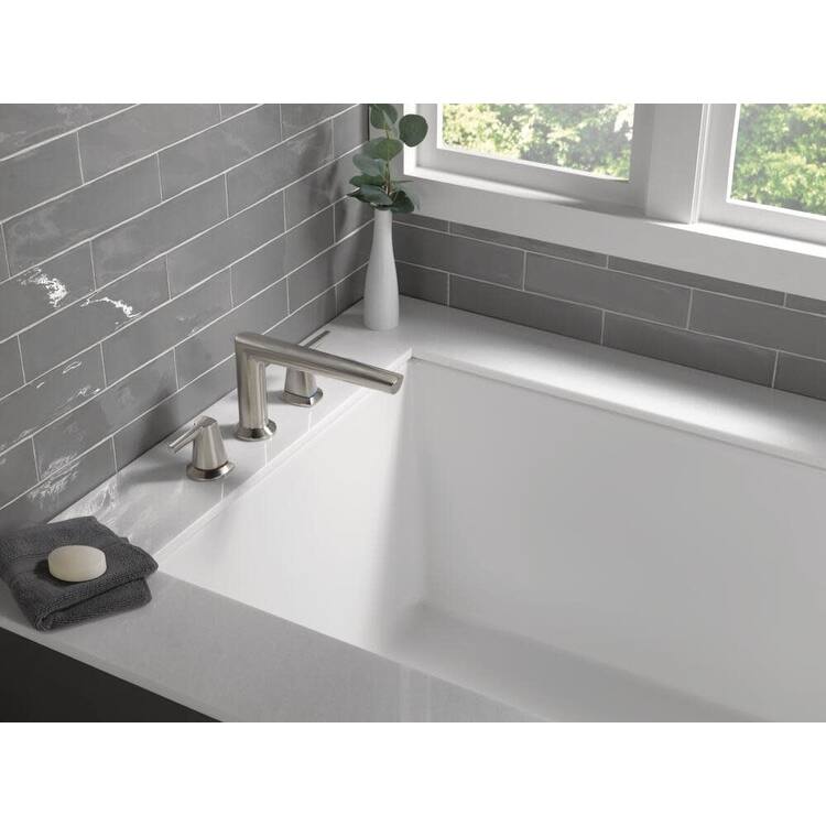 Delta Galeon Lumicoat Roman Tub and Shower 3-Hole Trim Package - Less