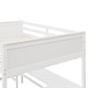 preview thumbnail 35 of 55, Full Size Loft Bed with Desk & Shelves - Multi-Functional Wooden Bed