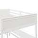 preview thumbnail 35 of 55, Full Size Wooden Loft Bed with Desk and Shelves, Space-Saving Design