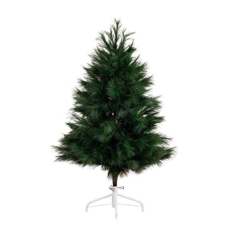 Pampas Grass Artificial Christmas Tree - 4' - Green - Unlit