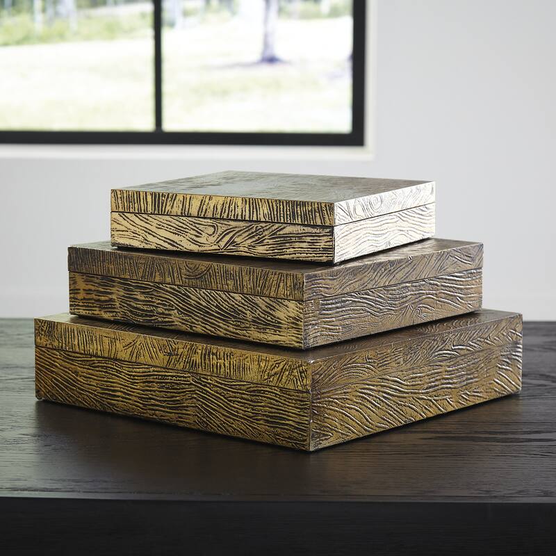 Signature Design by Ashley Keldy Box Set (Set of 3) - 13"W x 13"D x 3"H
