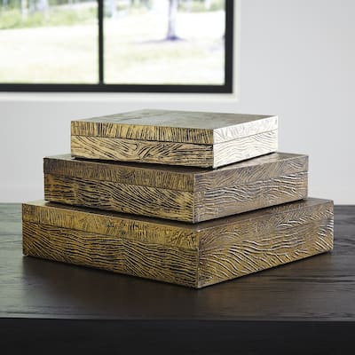 Signature Design by Ashley Keldy Box Set (Set of 3) - 13"W x 13"D x 3"H
