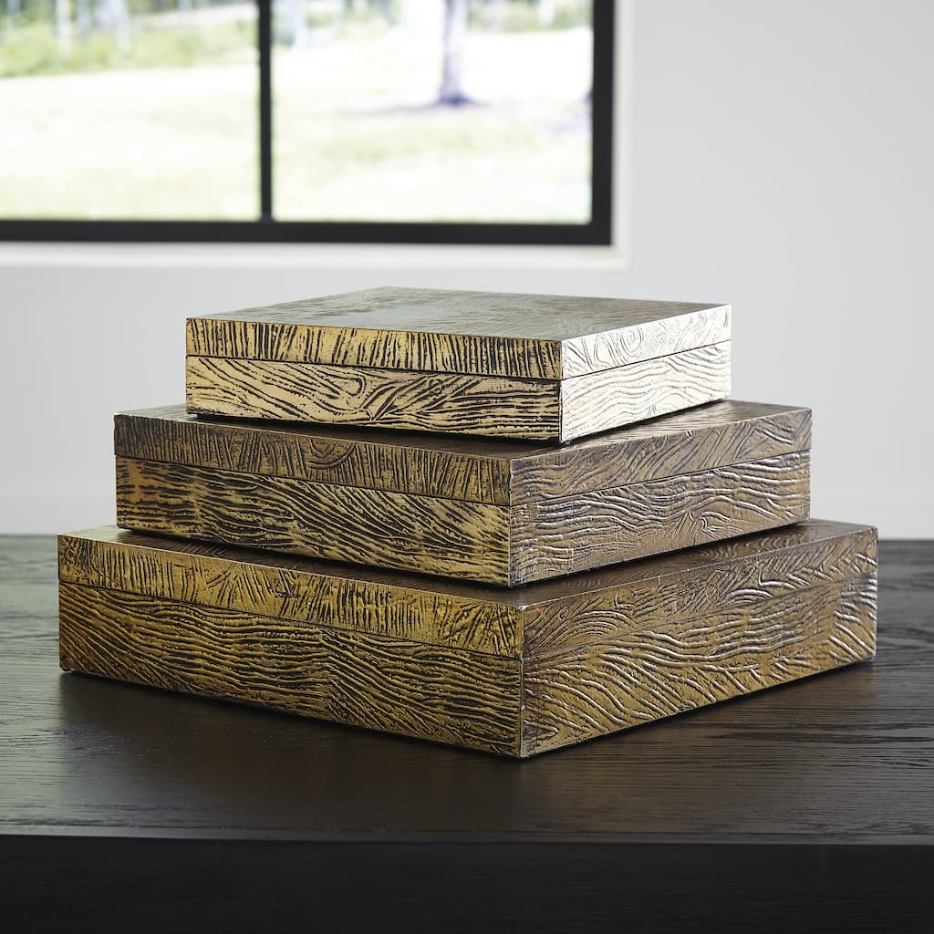 Signature Design by Ashley Keldy Box Set (Set of 3) - 13"W x 13"D x 3"H
