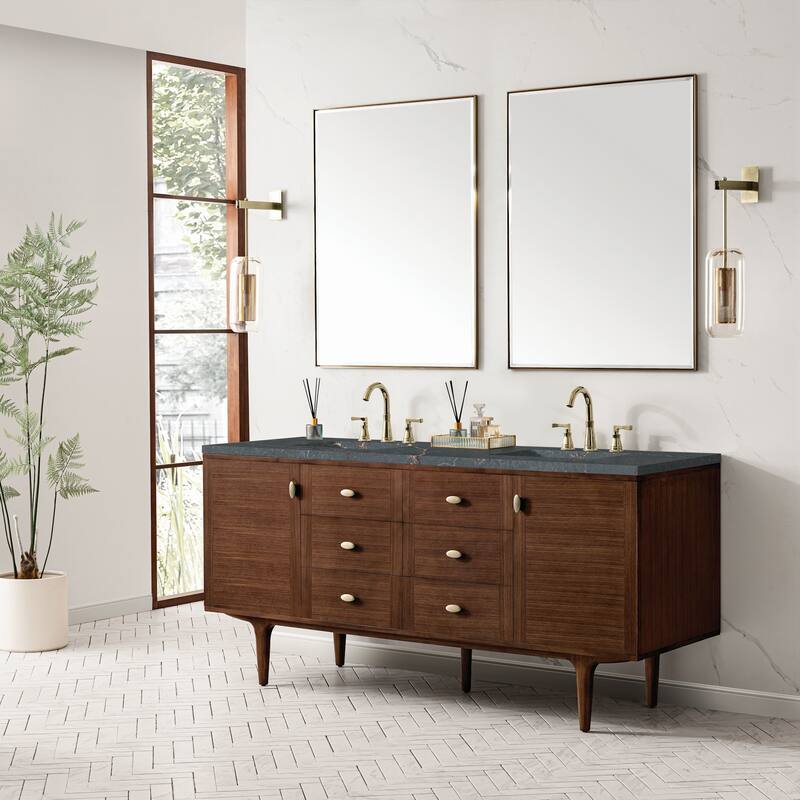 James Martin Vanities 670-V72-FPBL Amberly 72" Wall Mounted or Free