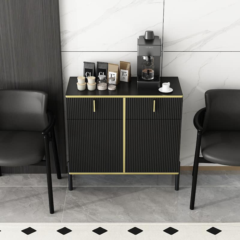 Sideboard Dresser Cabinet Storage Console Televison Table Pop-up Door