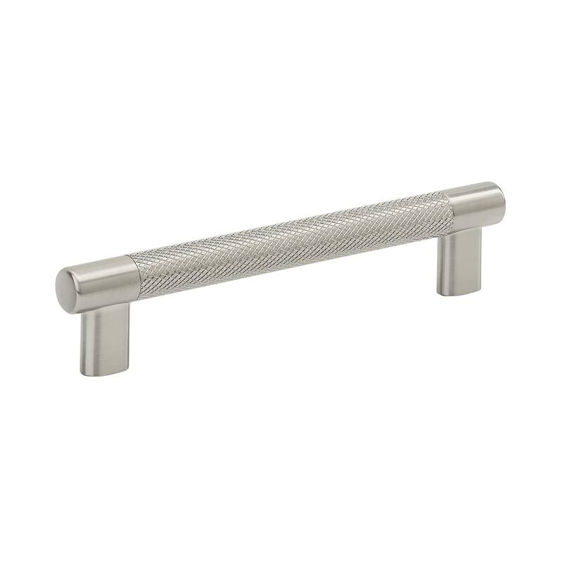 Amerock Bronx Cabinet Pull Handle - 6-5/16 in (160 mm) Center-to-Center - Satin Nickel