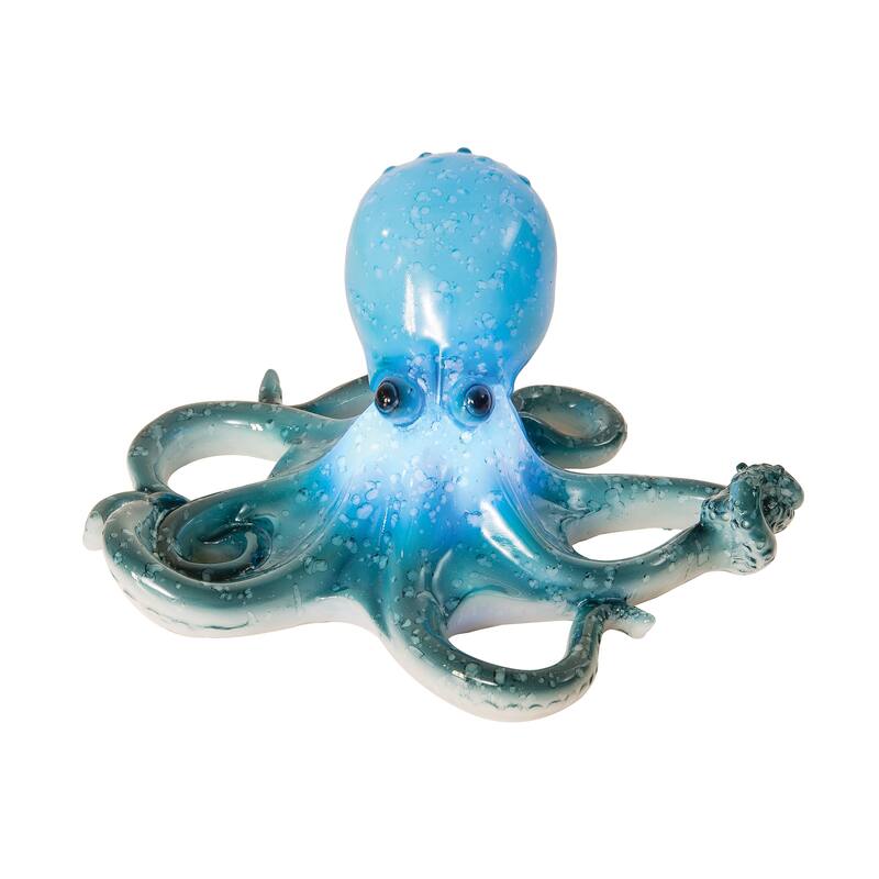 Octopus with Led Figurine - Blue