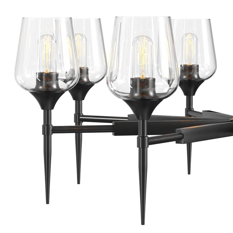 8 - Light Dimmable Classic Traditional Chandelier - N/A