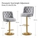 preview thumbnail 24 of 34, HOMYKA 360 Degrees Swivel Bar Chair With Adjustable Height and Metal Feet Bar Stool Set of 2