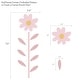 preview thumbnail 2 of 3, Lambs & Ivy Daisy Dreams Flower Growth Chart Wall Decals/Stickers