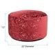 preview thumbnail 5 of 3, Allan Andrews Round Foot Pouf Pasini Ruby