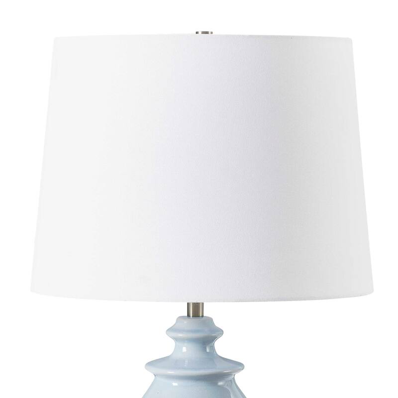Uttermost Lorene Light Blue Table Lamp - 15.00" W x 24.50" H x 15.00" D