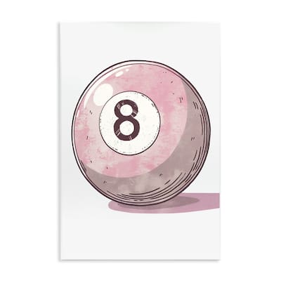 Stupell Pastel Eight Ball Wall Plaque Art Design By LSR Design Studio