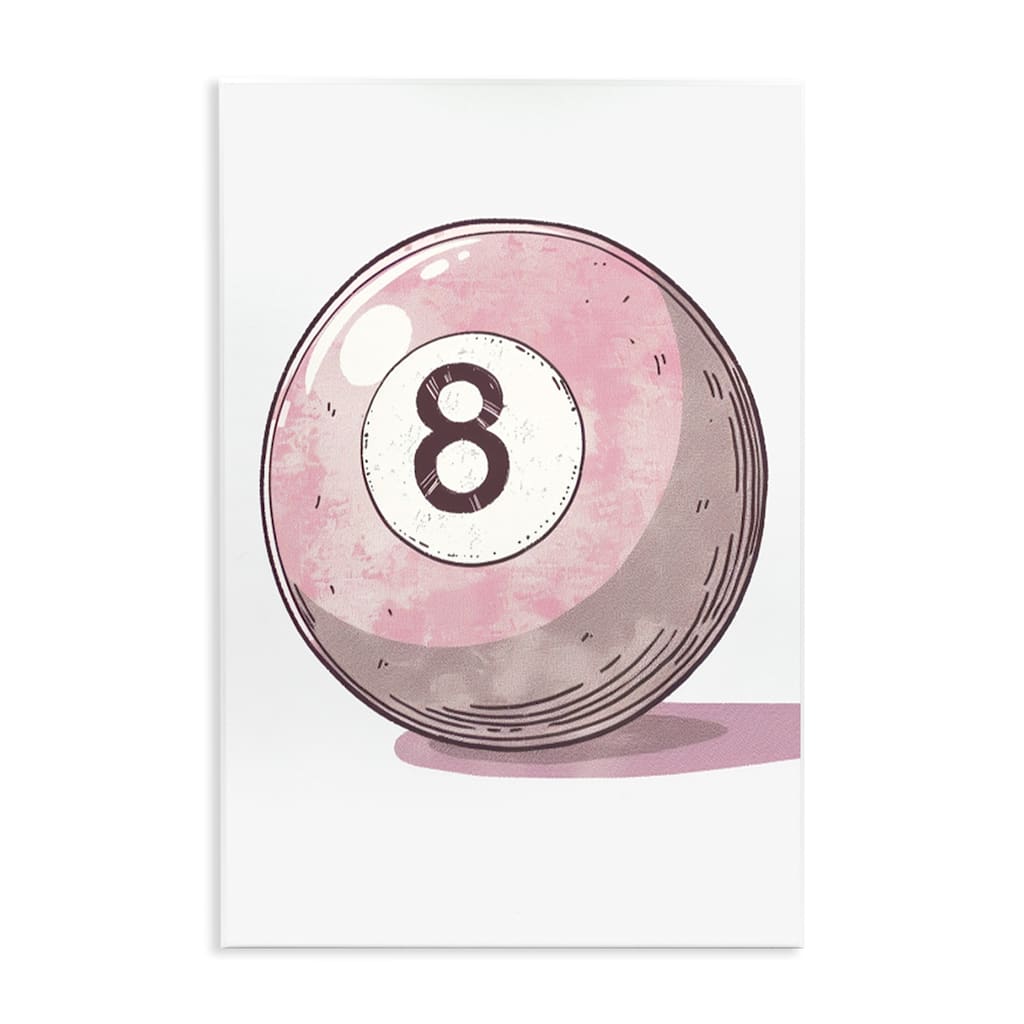Stupell Pastel Eight Ball Wall Plaque Art Design By LSR Design Studio