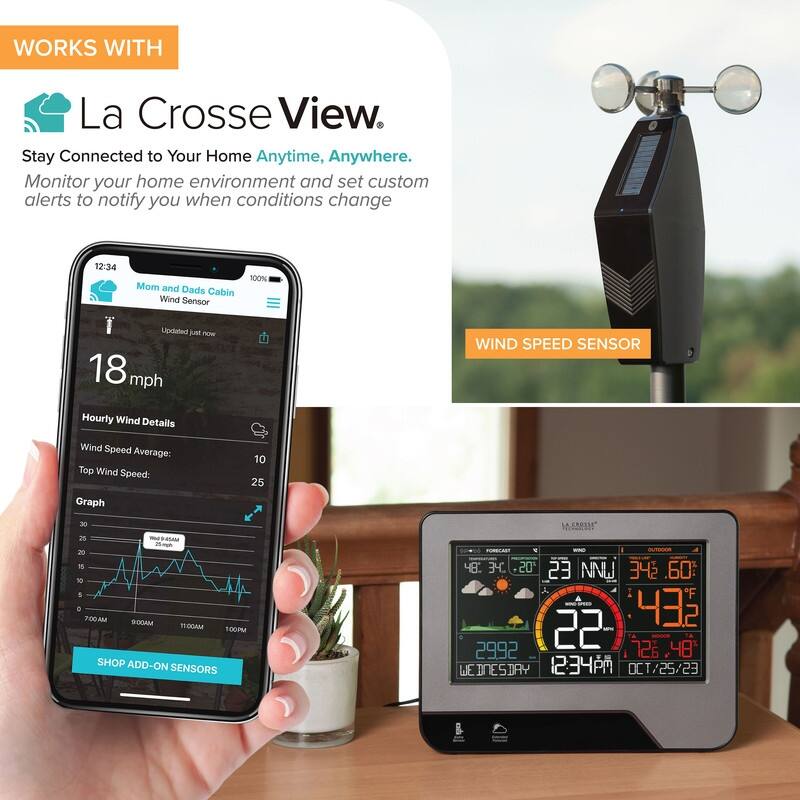 La Crosse Technology V23-WTH Wi-Fi Professional Wind & Weather Center