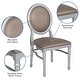preview thumbnail 3 of 21, 900 lb. Capacity King Louis Dining Side Chair
