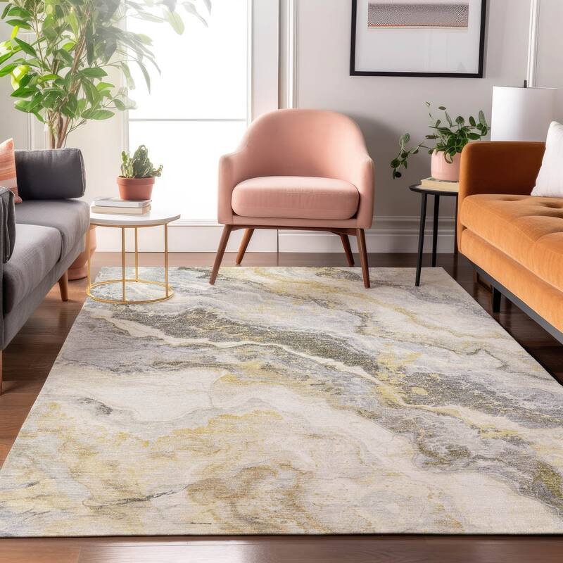 Premium Washable Super Soft Abstract Marble Mayfield Rug