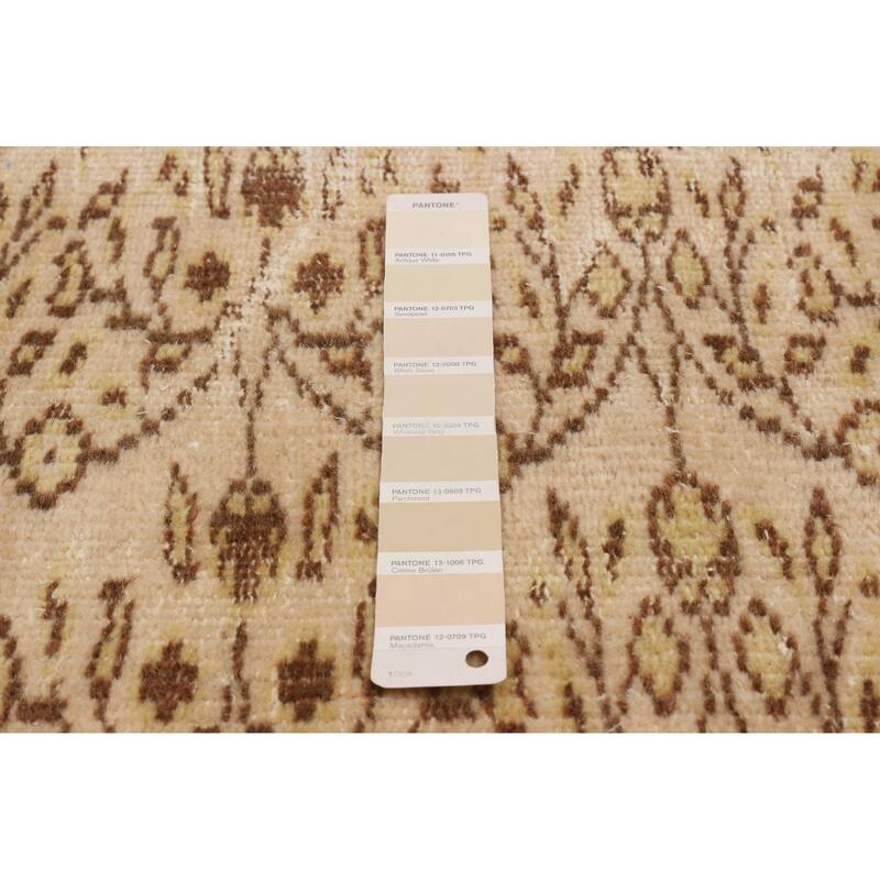 ECARPETGALLERY Hand-knotted Antalya Vintage Cream Wool Rug - 5'0 x 8'0