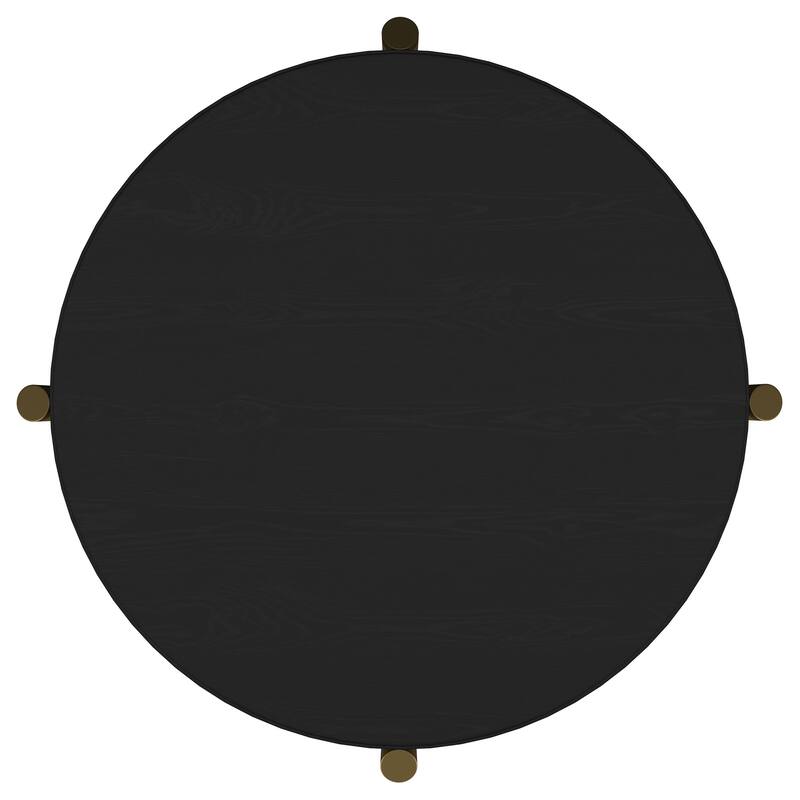 Benson Black Round End Table